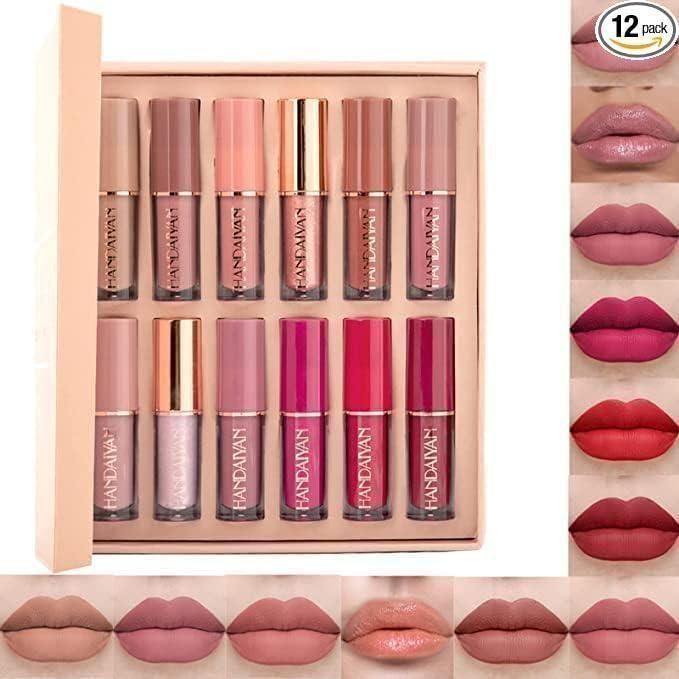 Velvet Matte Liquid Lipstick Set 12Pcs w3p0je-3p