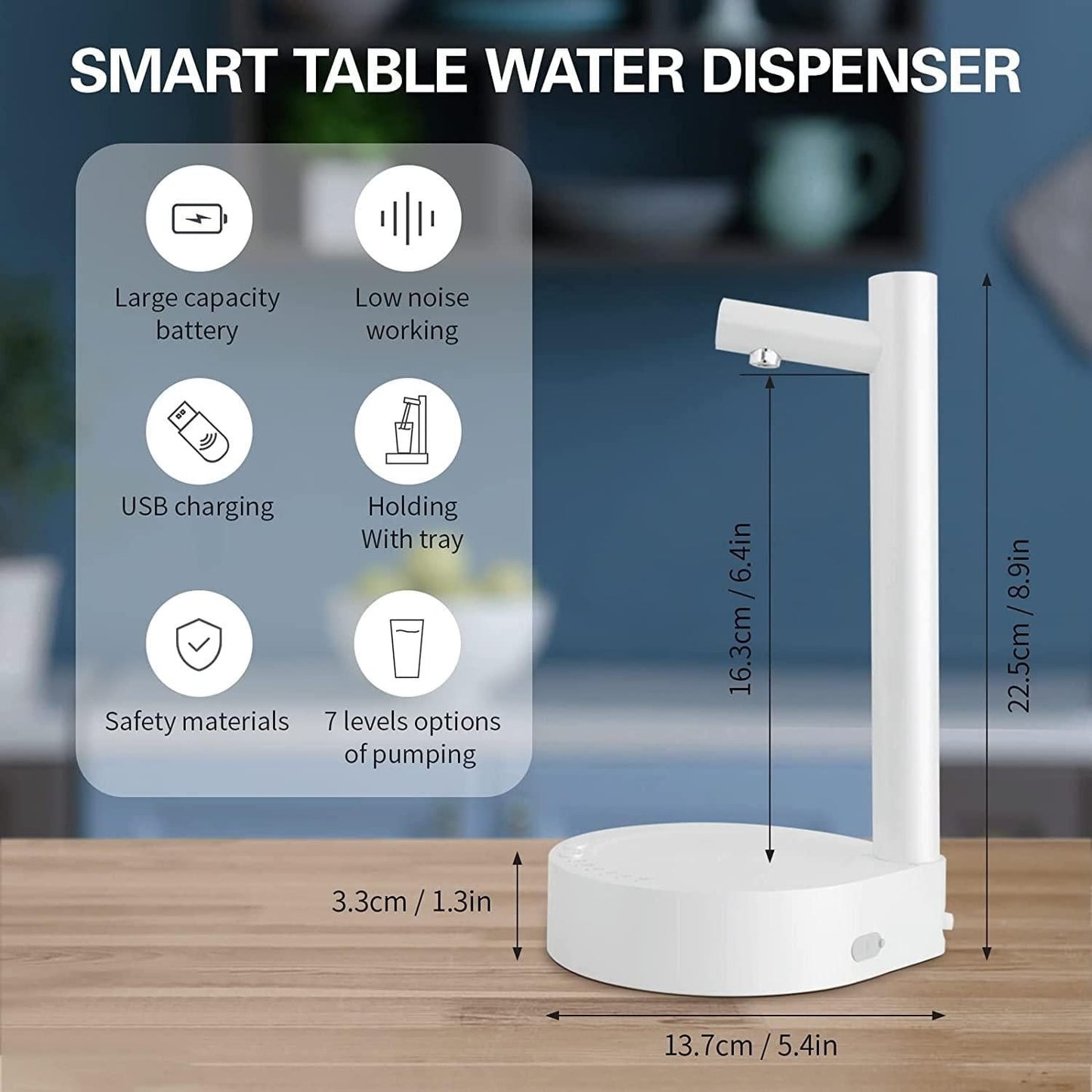 6 Levels of Quantitative USB Automatic Water Dispenser w3p0je-3p