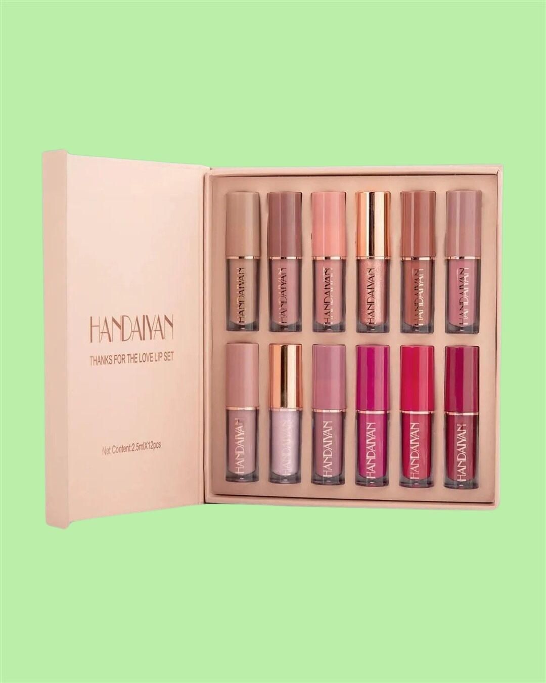 Velvet Matte Liquid Lipstick Set 12Pcs w3p0je-3p