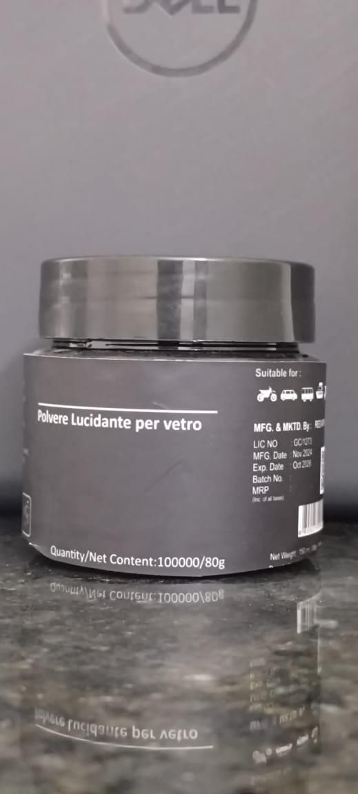 Polvere Lucidante Per Vetro Car Glass Polishing Powder 80g (Pack of 2) w3p0je-3p