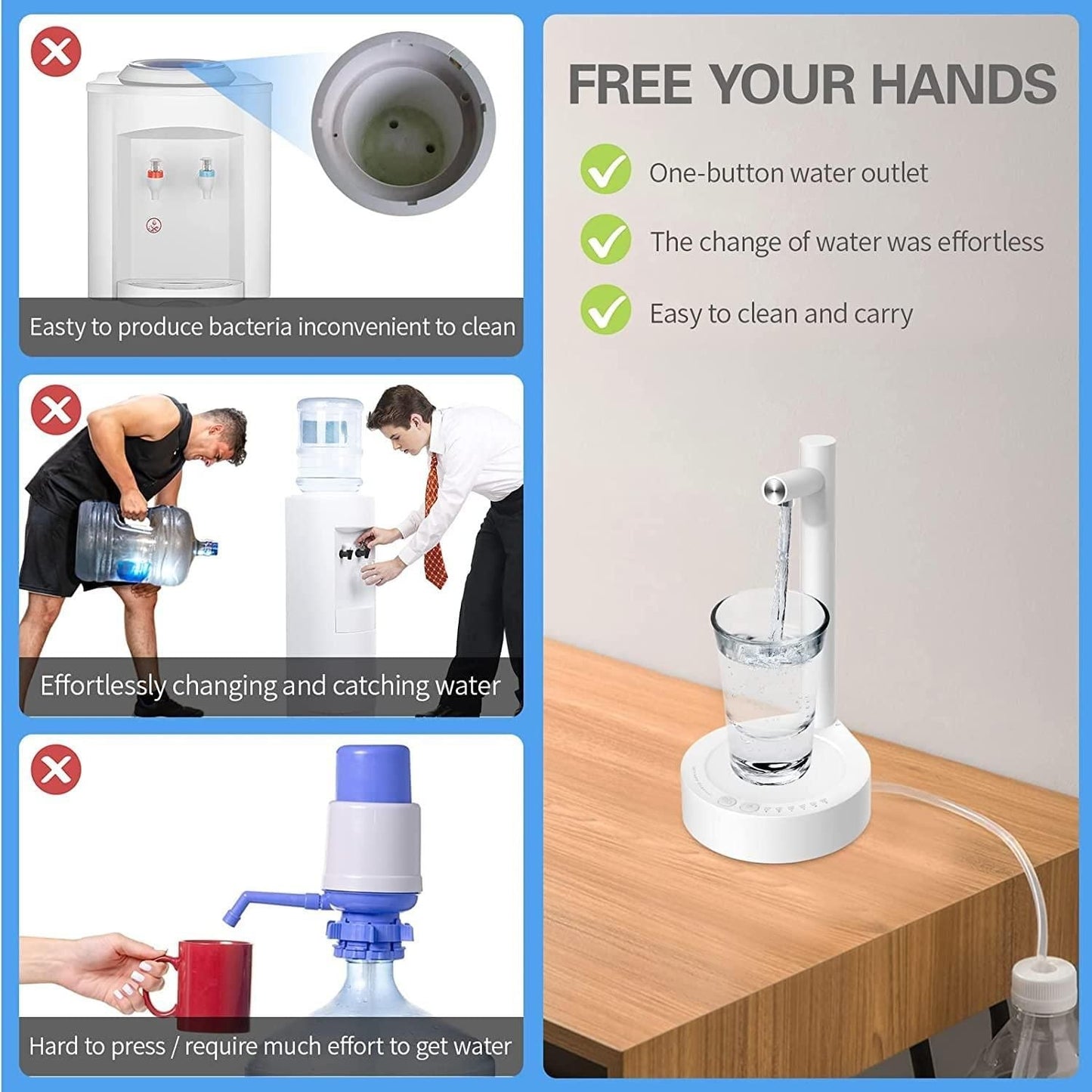 6 Levels of Quantitative USB Automatic Water Dispenser w3p0je-3p