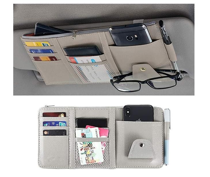 Car Styling Visor Organizer Auto Sun Visor Storage Pouch Car Organizer w3p0je-3p