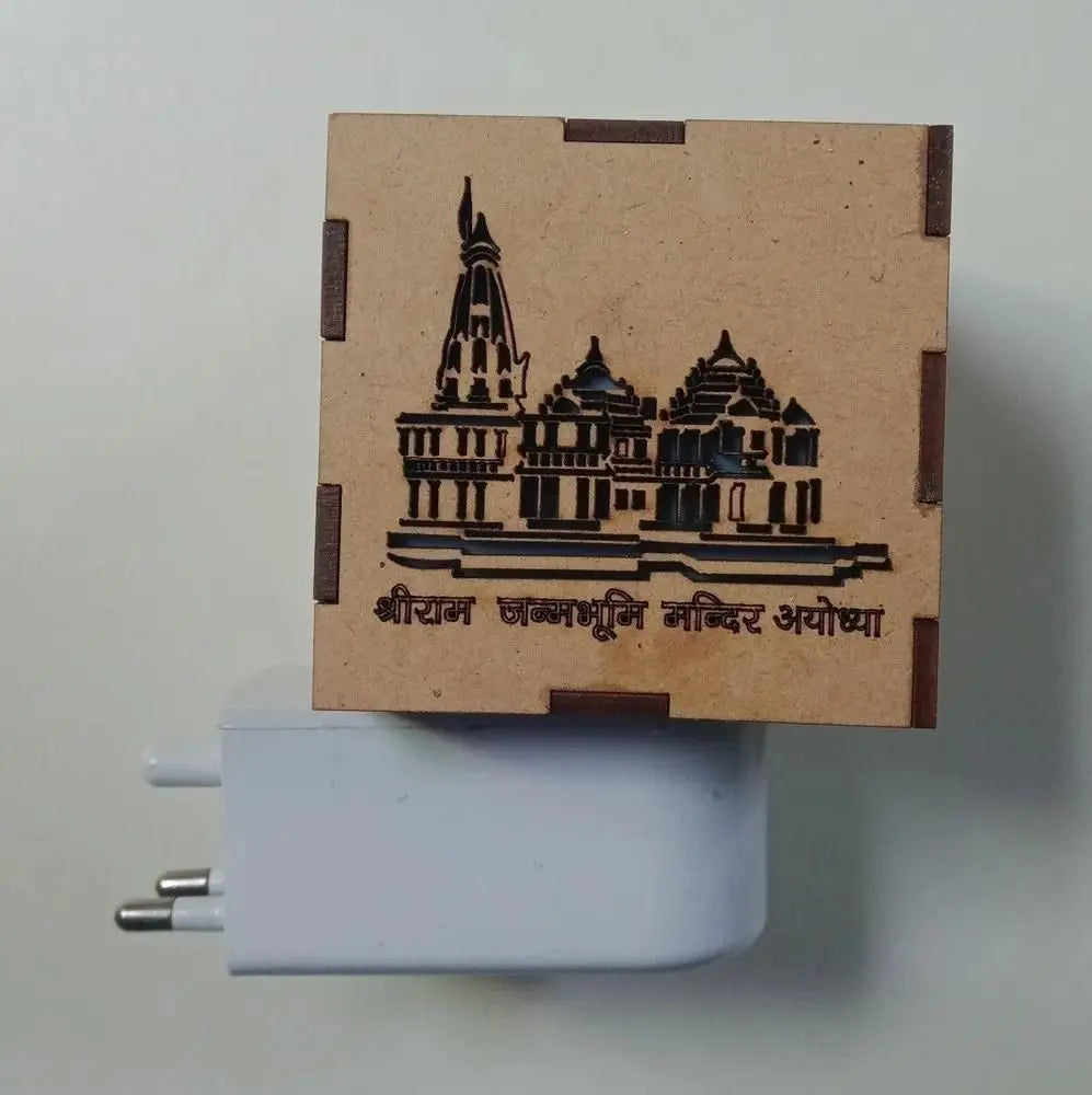 BD 3-in-1 Ayodhya Ram Mandir Aroma Burner & Night lamp w3p0je-3p