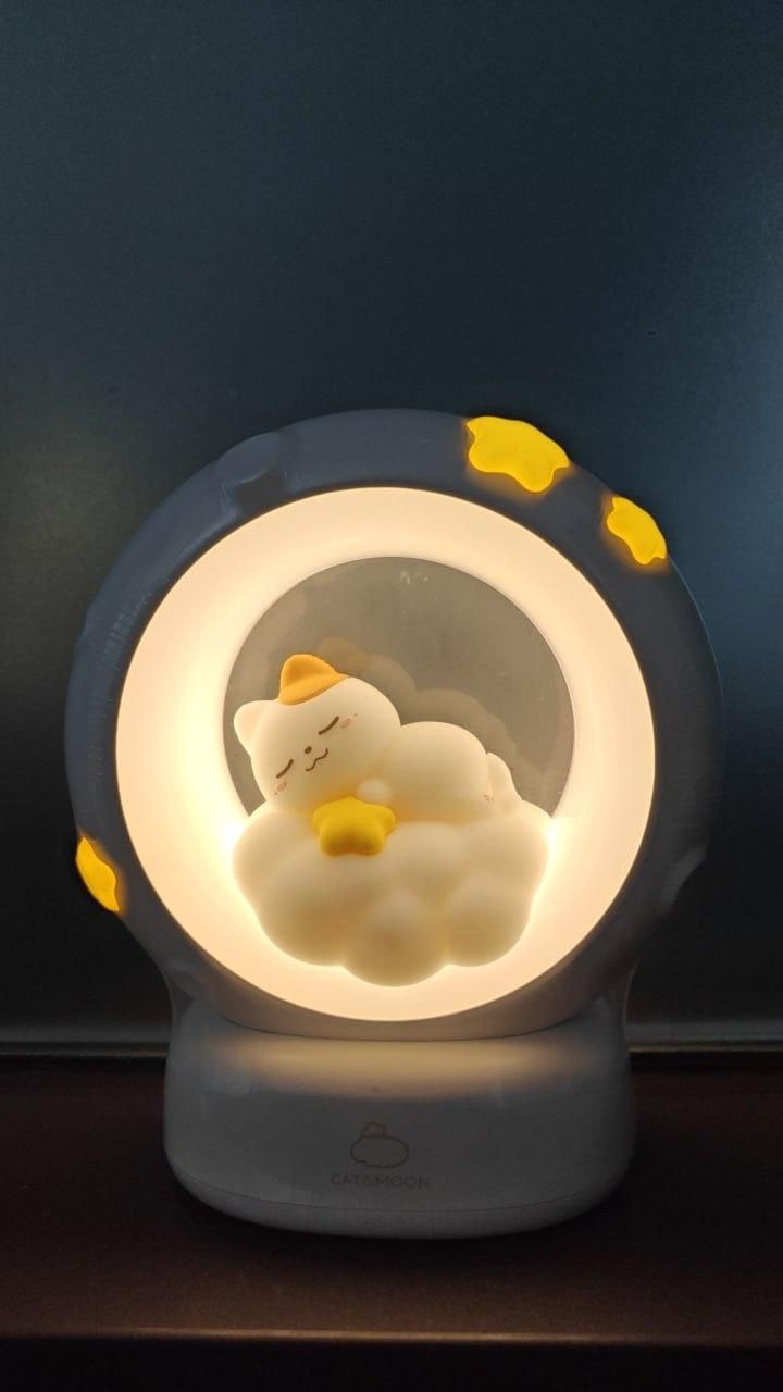 Sleeping Cat LED Night Light Lamp with Touch Control w3p0je-3p
