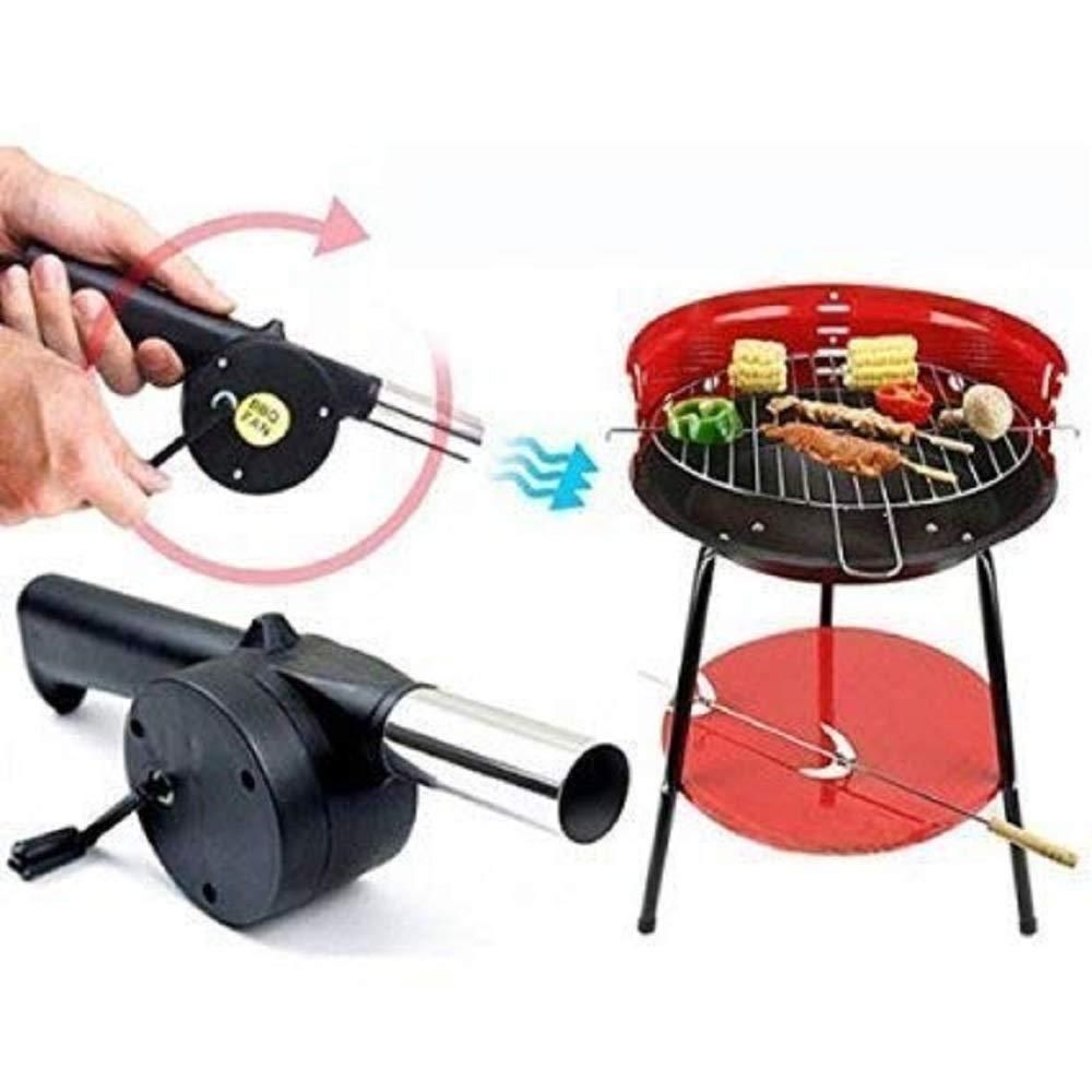 Portable Hand Crank BBQ Air Fan w3p0je-3p