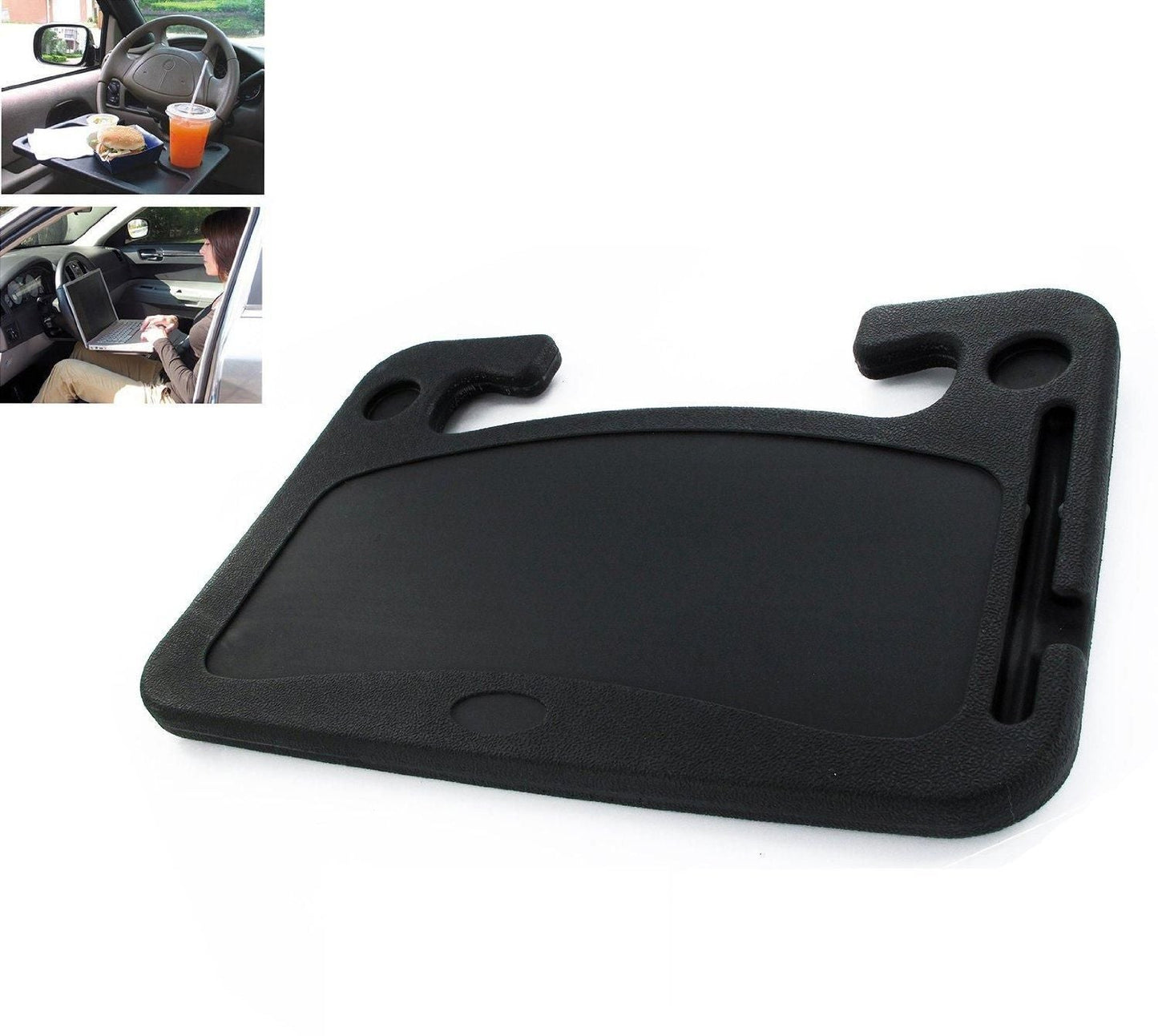 Multifunctio Steering Wheel Tray Drink Holder Desk w3p0je-3p