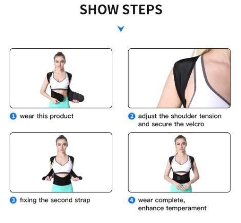 Adjustable Back Posture Corrector/ Slouching Relieve Pain Belt Women Men w3p0je-3p