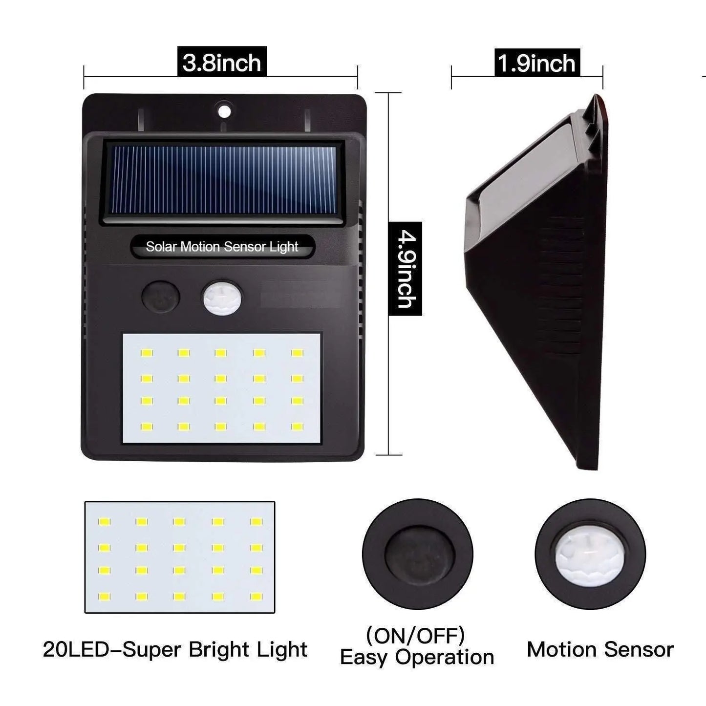 Security Light- 20 LED Bright Outdoor Security Lights with Motion Sensor w3p0je-3p