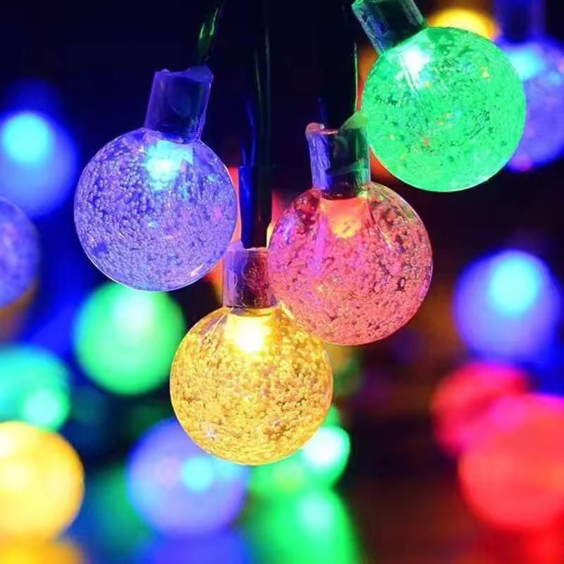 New 14 LED Crystal Bubble Ball String Fairy Lights w3p0je-3p