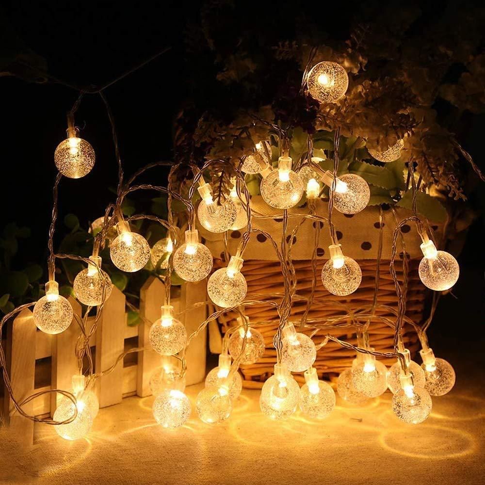 New 16 LED Crystal Balls String Light w3p0je-3p