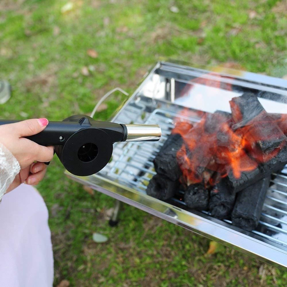 Portable Hand Crank BBQ Air Fan w3p0je-3p