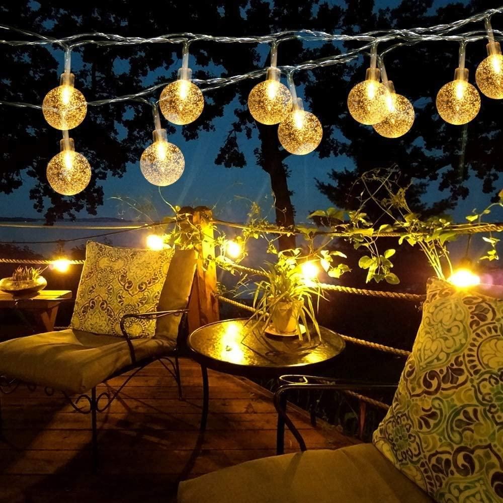 New 16 LED Crystal Balls String Light w3p0je-3p