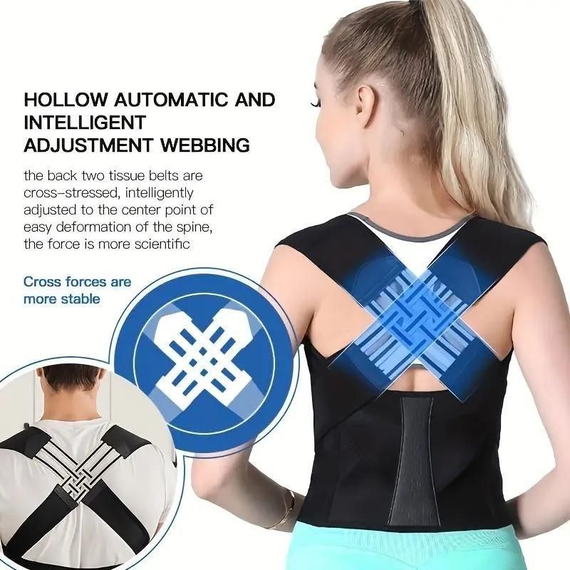 Adjustable Back Posture Corrector/ Slouching Relieve Pain Belt Women Men w3p0je-3p